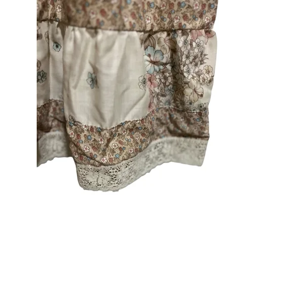 EUC Impression Floral Maxi Dress in Beige and Brown Size LG - Picture 11 of 13